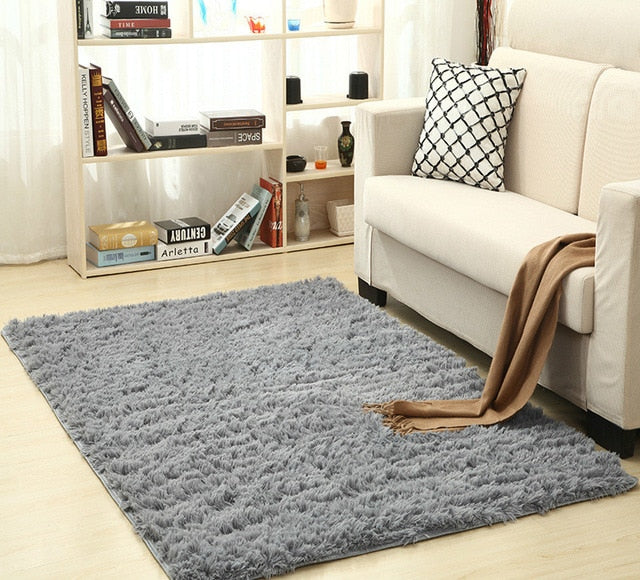 wool shag area rug - Super Soft Silk Wool Shag Area Rug