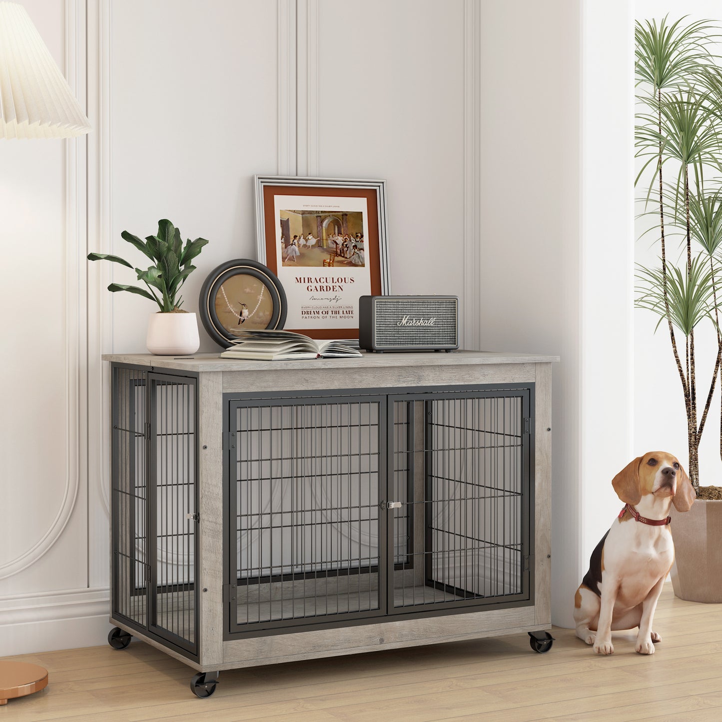 Multi-Functional Dog Crate Table