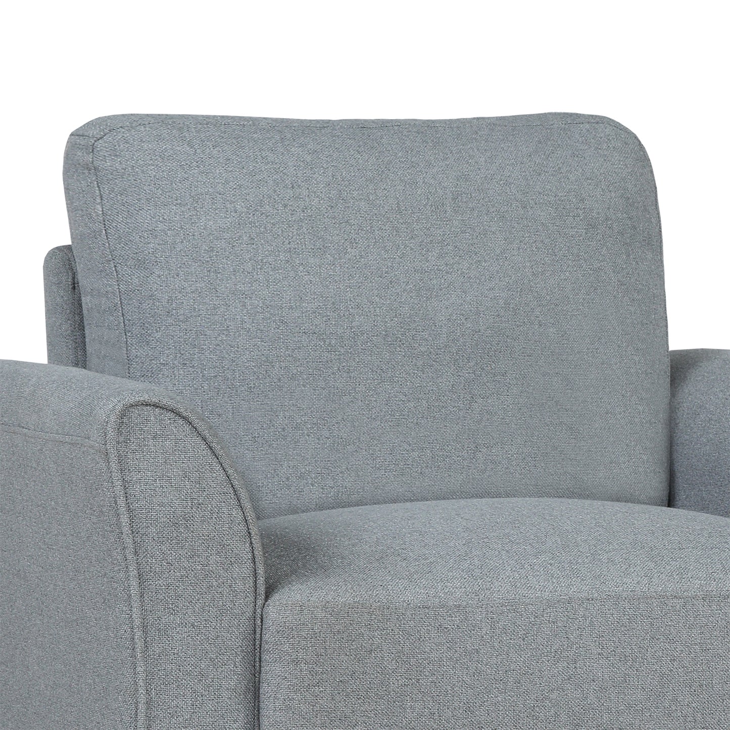 Gray Armrest Single Sofa