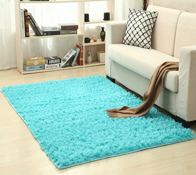 wool shag area rug - Super Soft Silk Wool Shag Area Rug