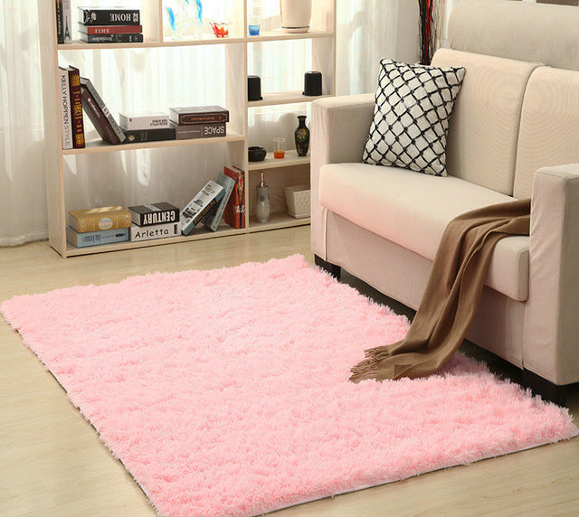 wool shag area rug - Super Soft Silk Wool Shag Area Rug