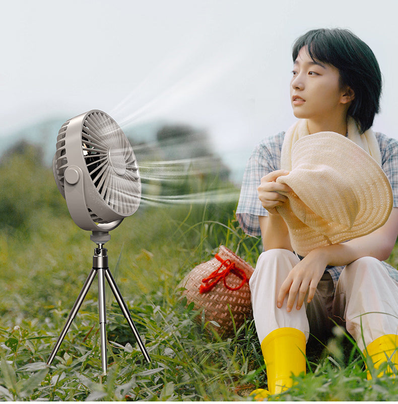 Multi-Function Tripod Camping Lighting Fan