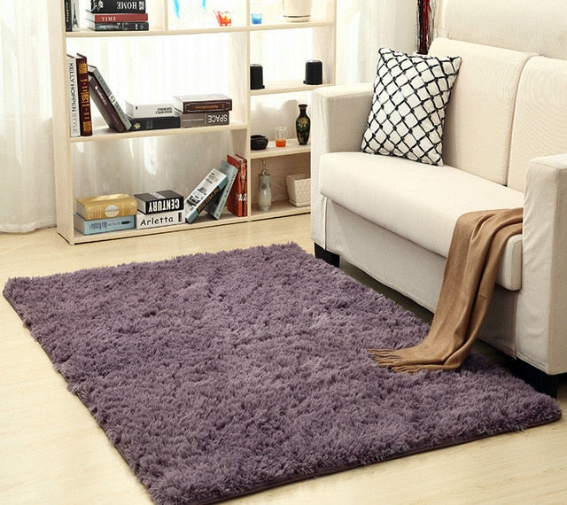 wool shag area rug - Super Soft Silk Wool Shag Area Rug