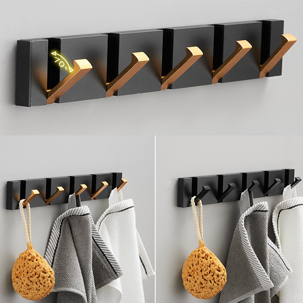 Dual Installation Folding Towel Rack