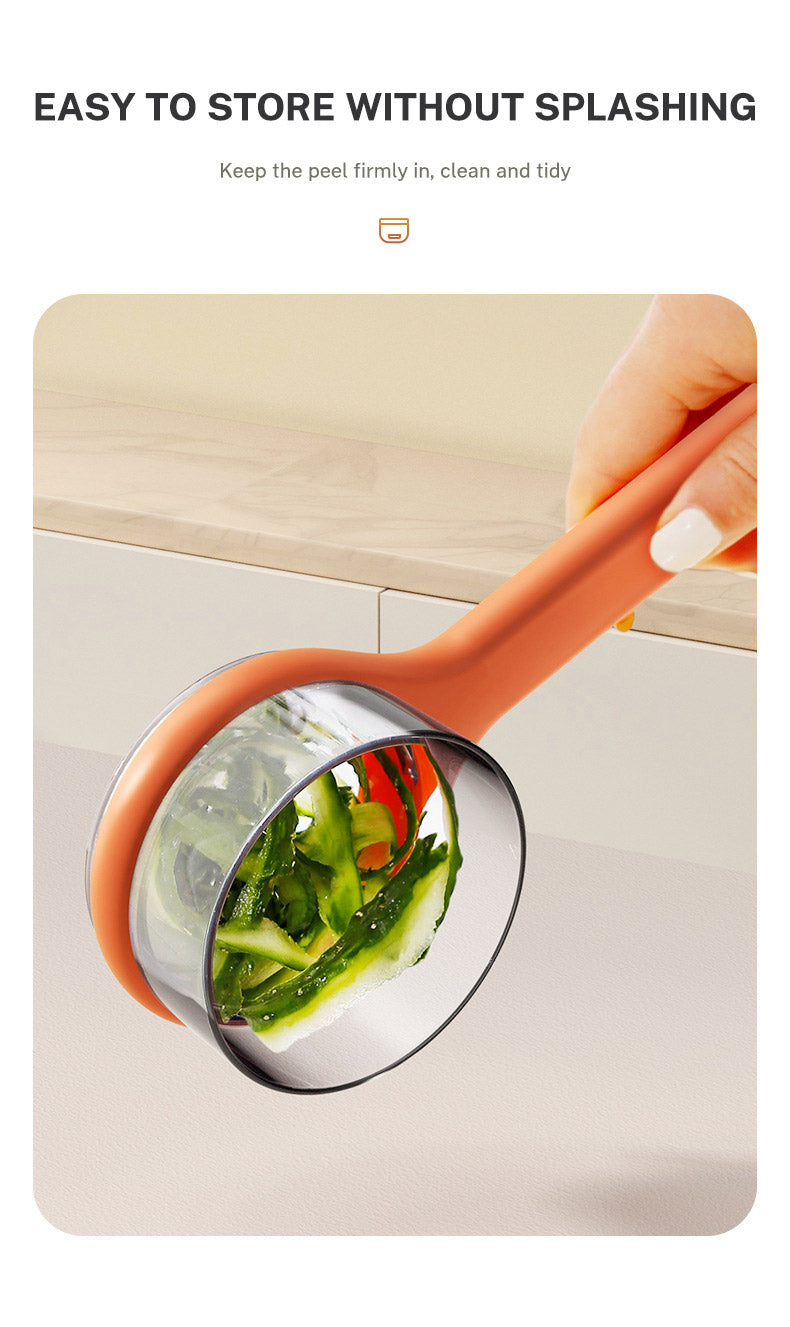 Multi-Functional Kitchen Peeler with Storage Bucket