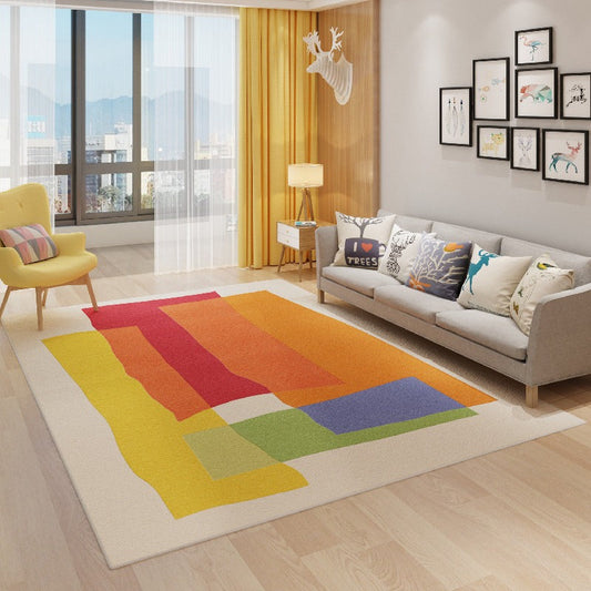 Room Climbing Rug - Simple Rainbow Children's  Water absorbent Carpet