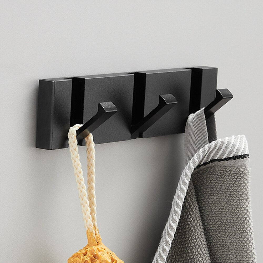 Dual Installation Folding Towel Rack