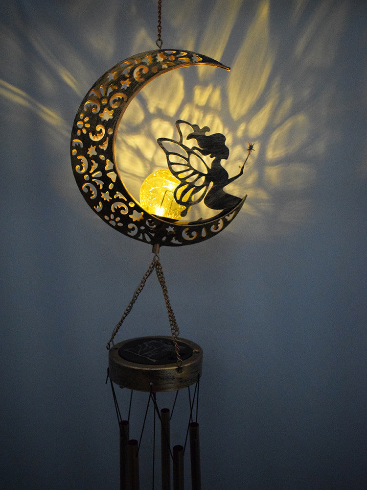 Solar Moon Fairy Garden Light