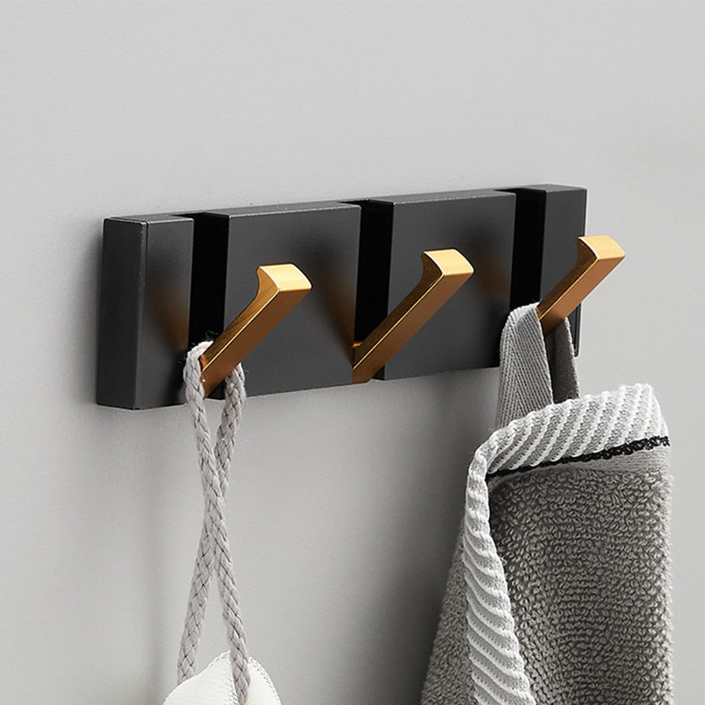 Dual Installation Folding Towel Rack