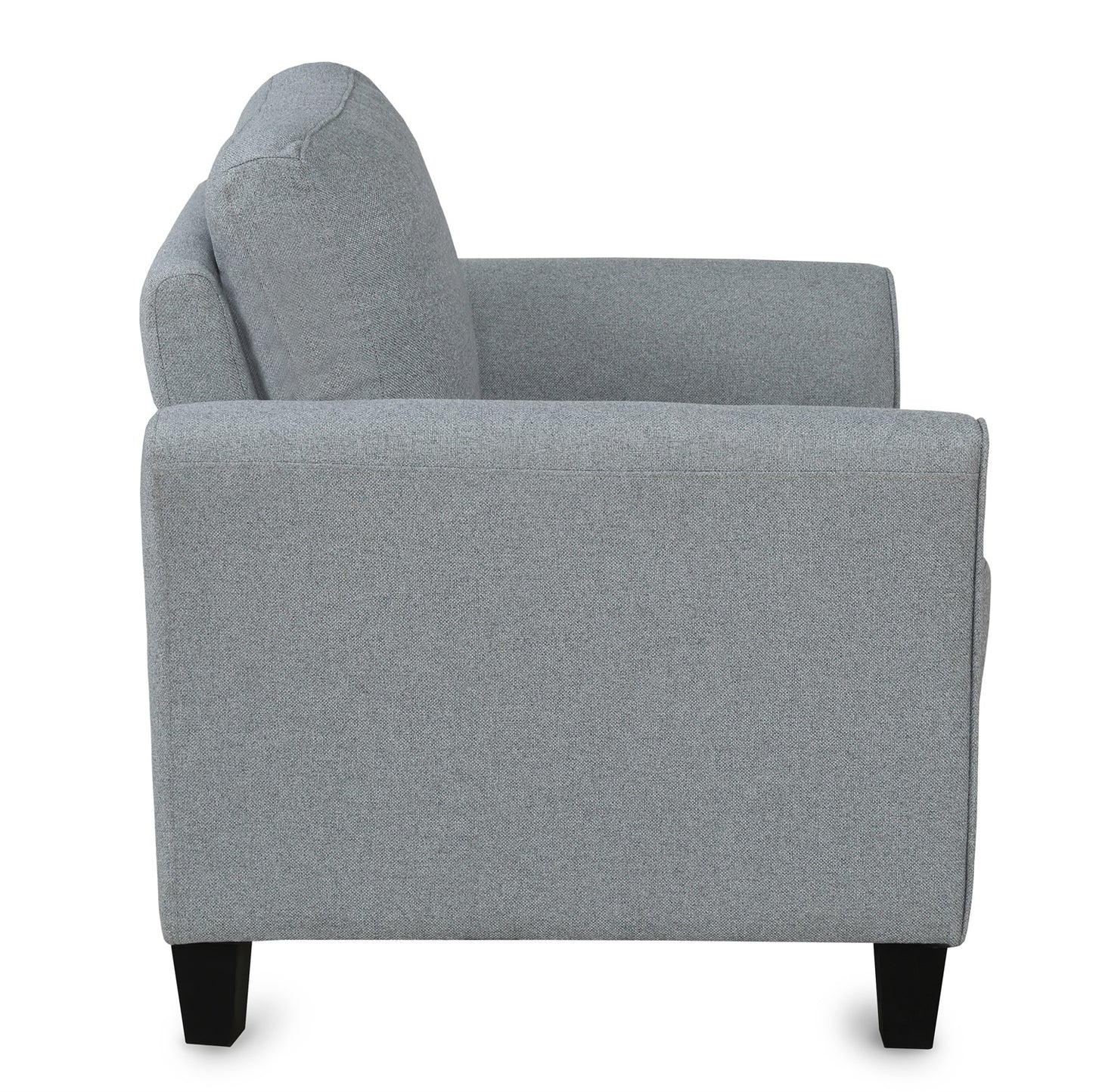 Gray Armrest Single Sofa