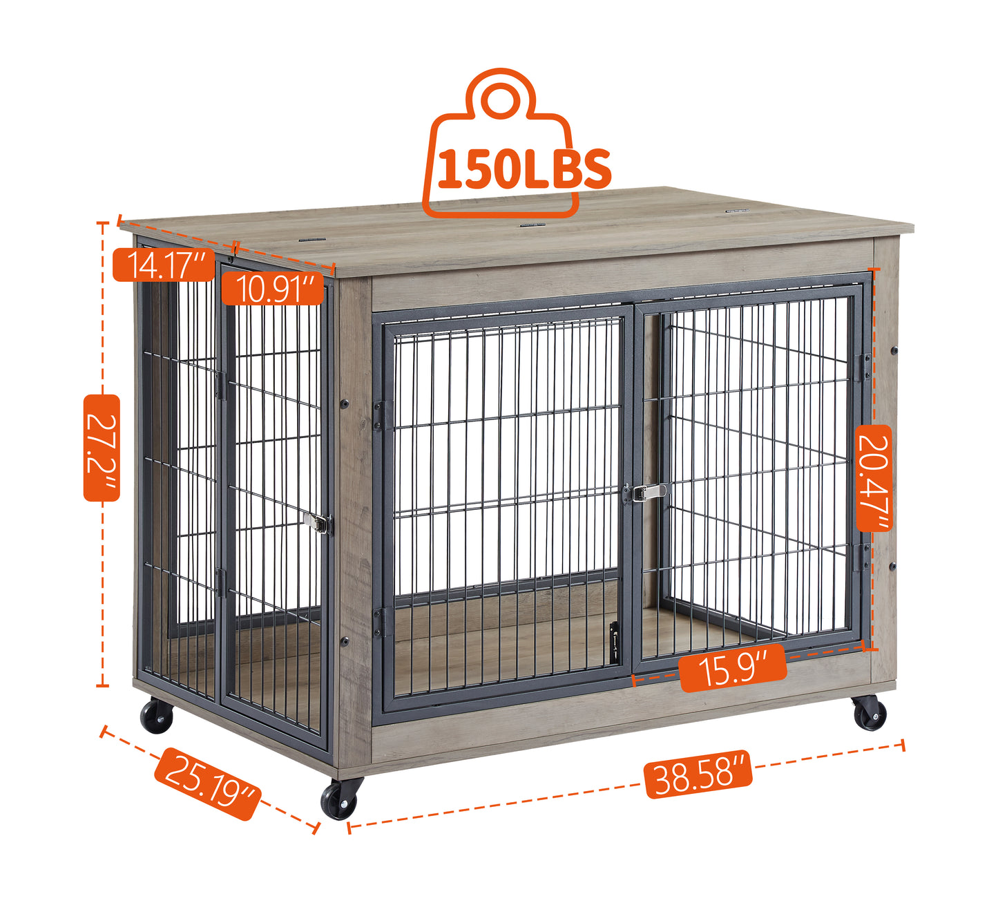 Multi-Functional Dog Crate Table