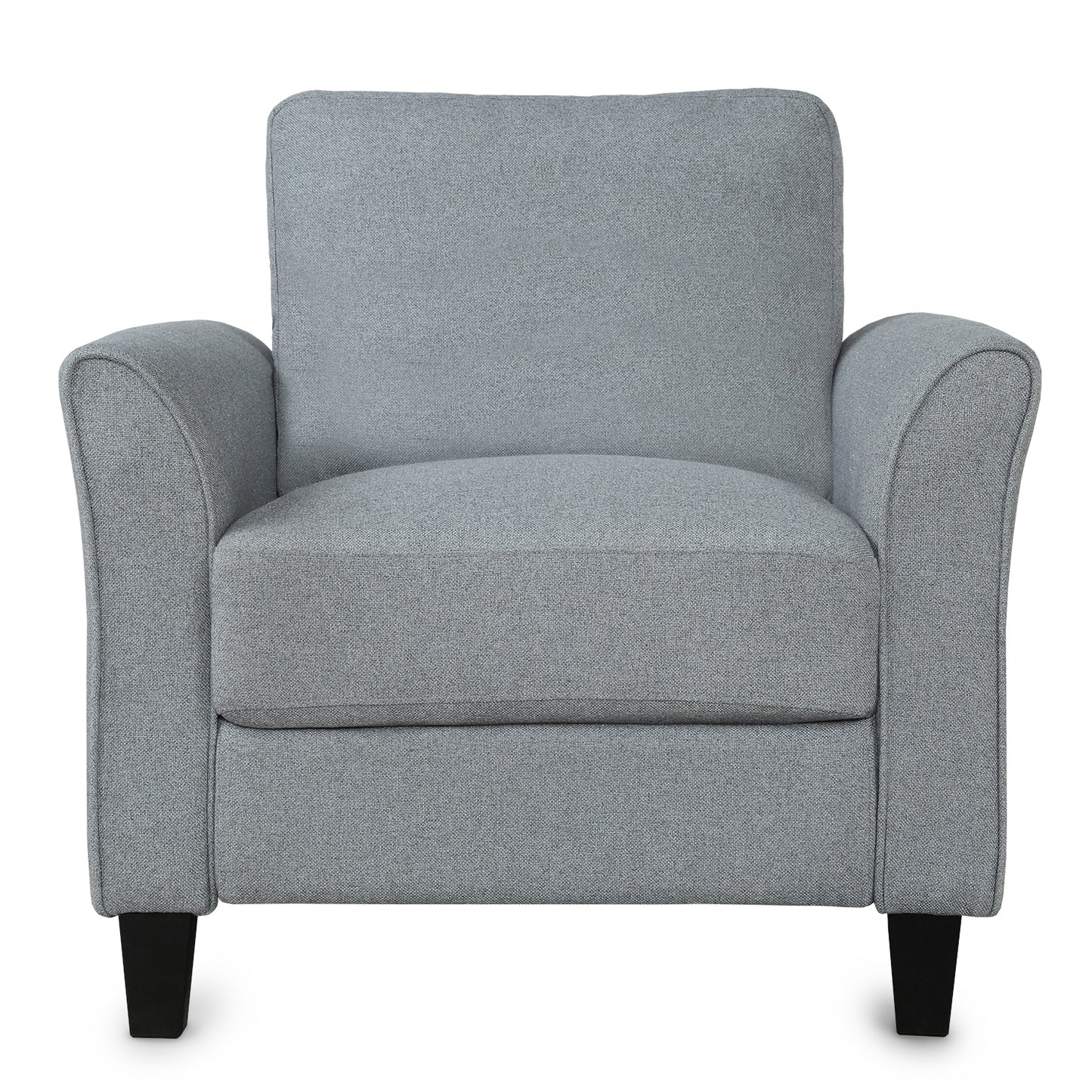 Gray Armrest Single Sofa