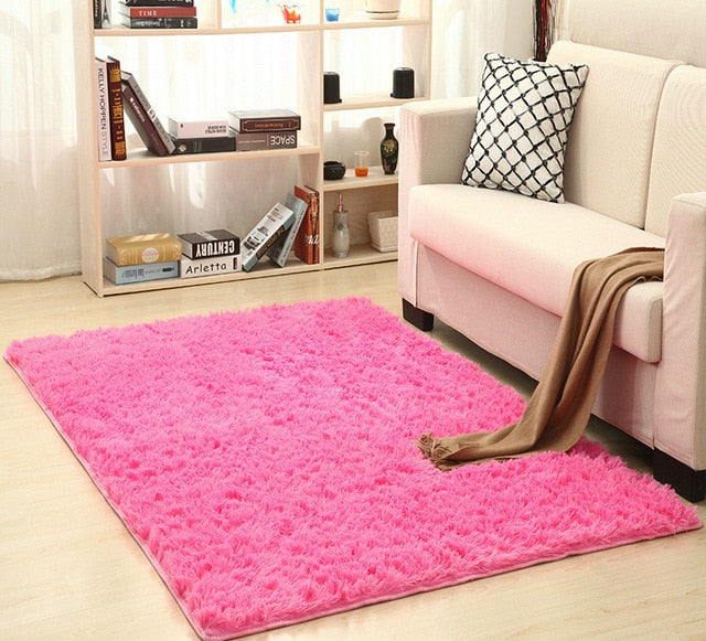 wool shag area rug - Super Soft Silk Wool Shag Area Rug