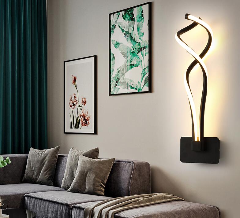 Modern Minimalist LED Wall Sconce - Minimalist Wall Lamps Living Room