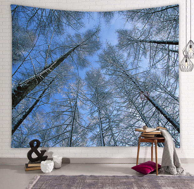 Beautiful Natural Forest Printed Large Wall Tapestry Wall Art Decor