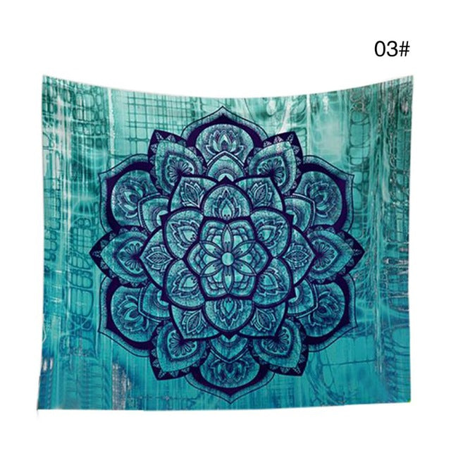 mandala tapestry - Bohemian Mandala Tapestry & Picnic Blanket