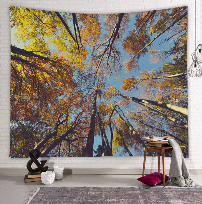 Beautiful Natural Forest Printed Large Wall Tapestry Wall Art Decor