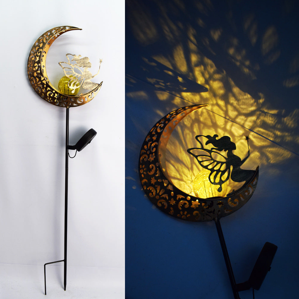 Solar Moon Fairy Garden Light