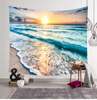 Ocean Tapestry - 3D Beach Wave Wall Tapestry & Yoga Blanket