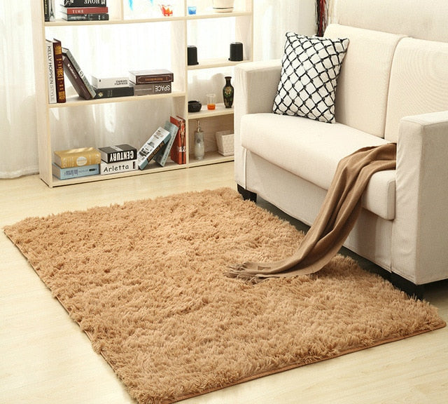 wool shag area rug - Super Soft Silk Wool Shag Area Rug