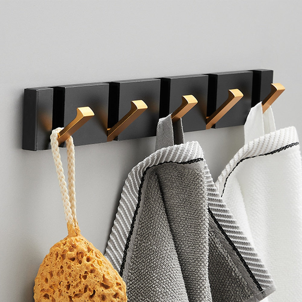 Dual Installation Folding Towel Rack