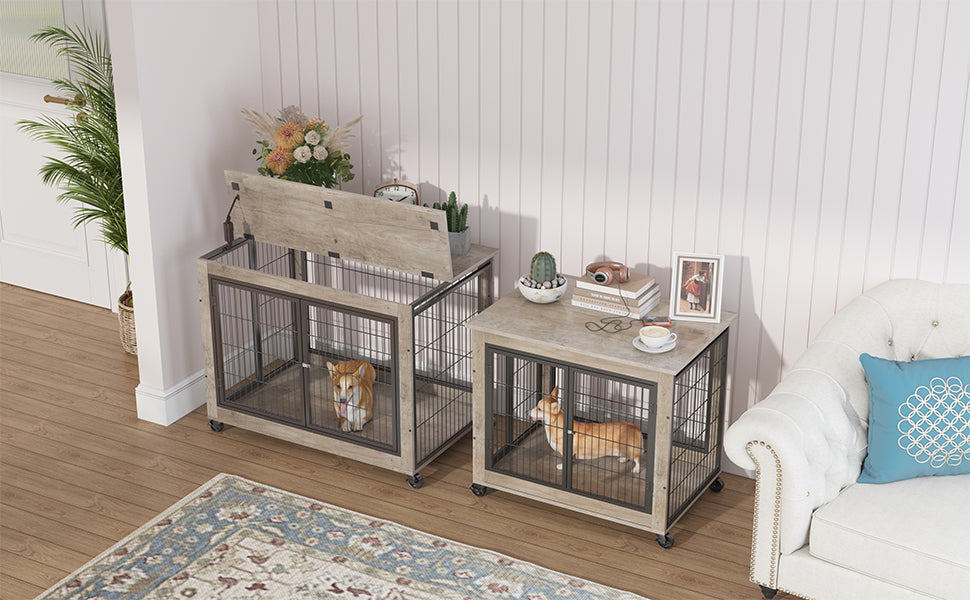 Multi-Functional Dog Crate Table