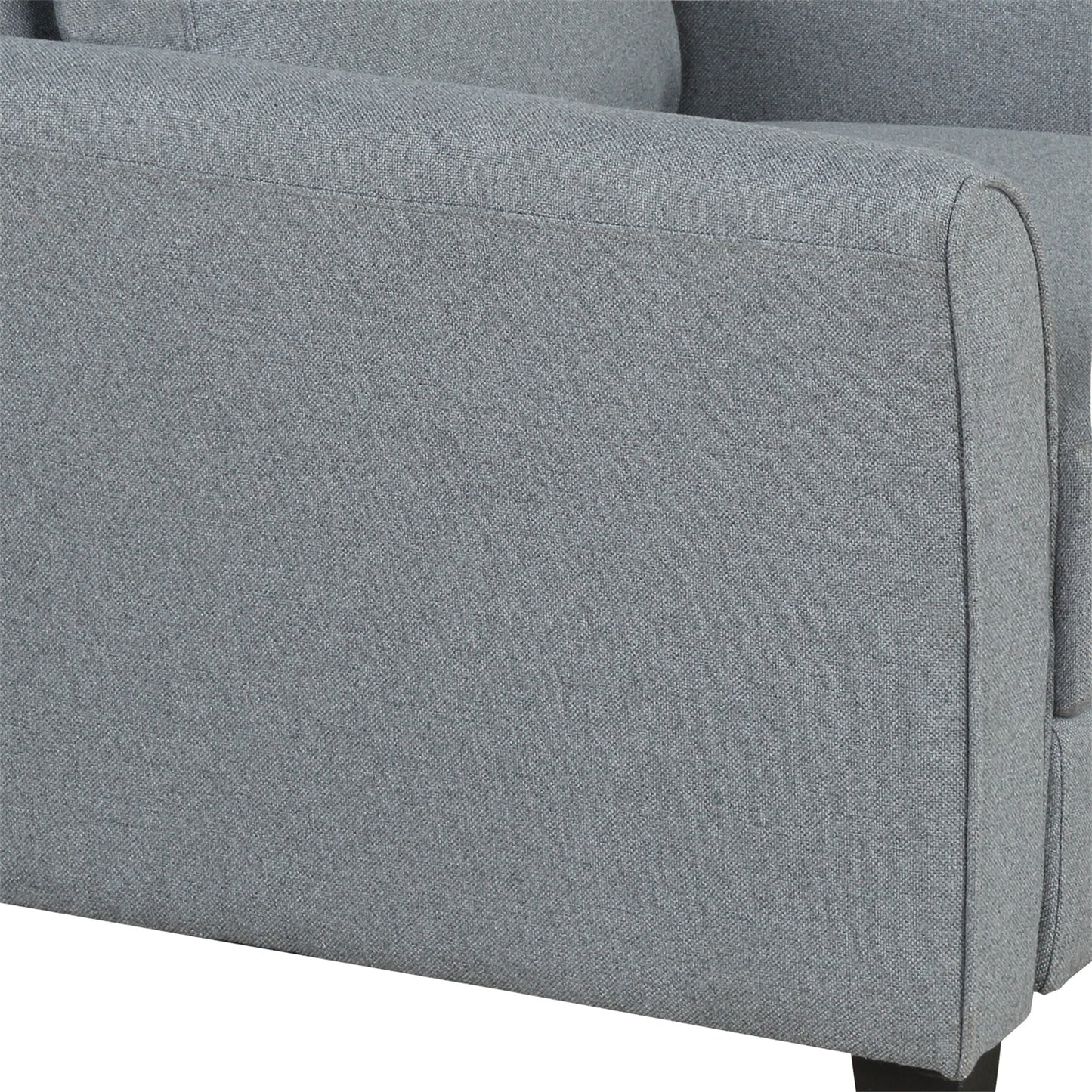 Gray Armrest Single Sofa