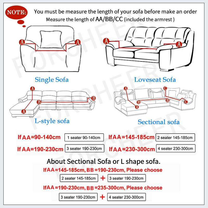 Stretch Sofa Covers for Loveseat & Couch