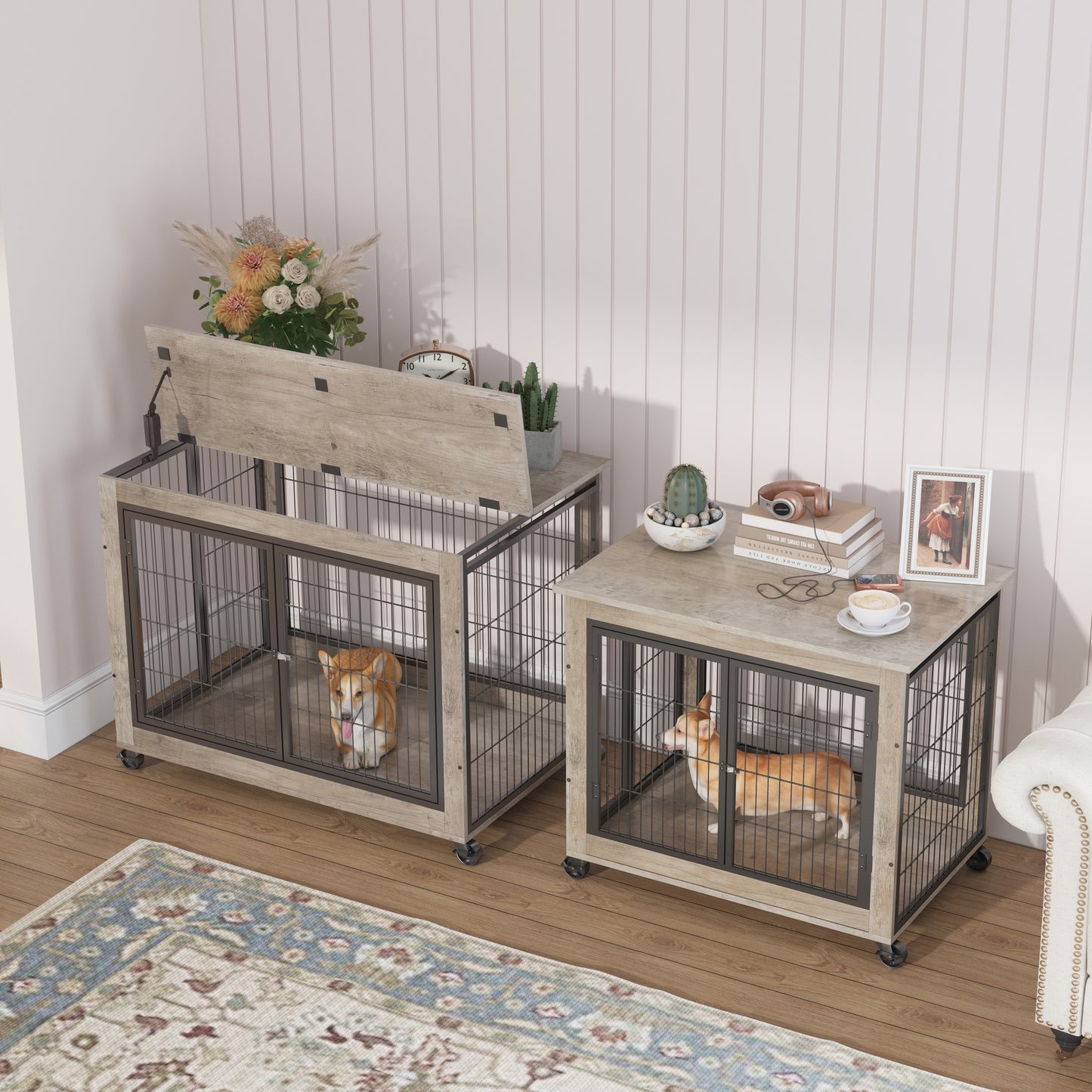 Multi-Functional Dog Crate Table