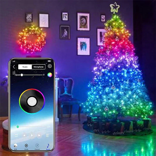 200 LED RGB String Lights -  LED RGB String Lights with Remote Control