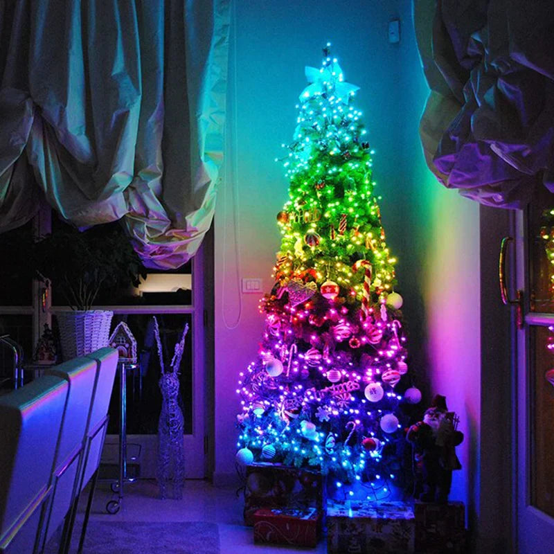 200 LED RGB String Lights -  LED RGB String Lights with Remote Control